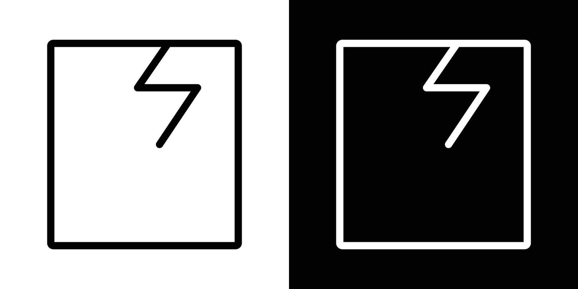 Broken window icons vectors set in stroke line style.. EPS10