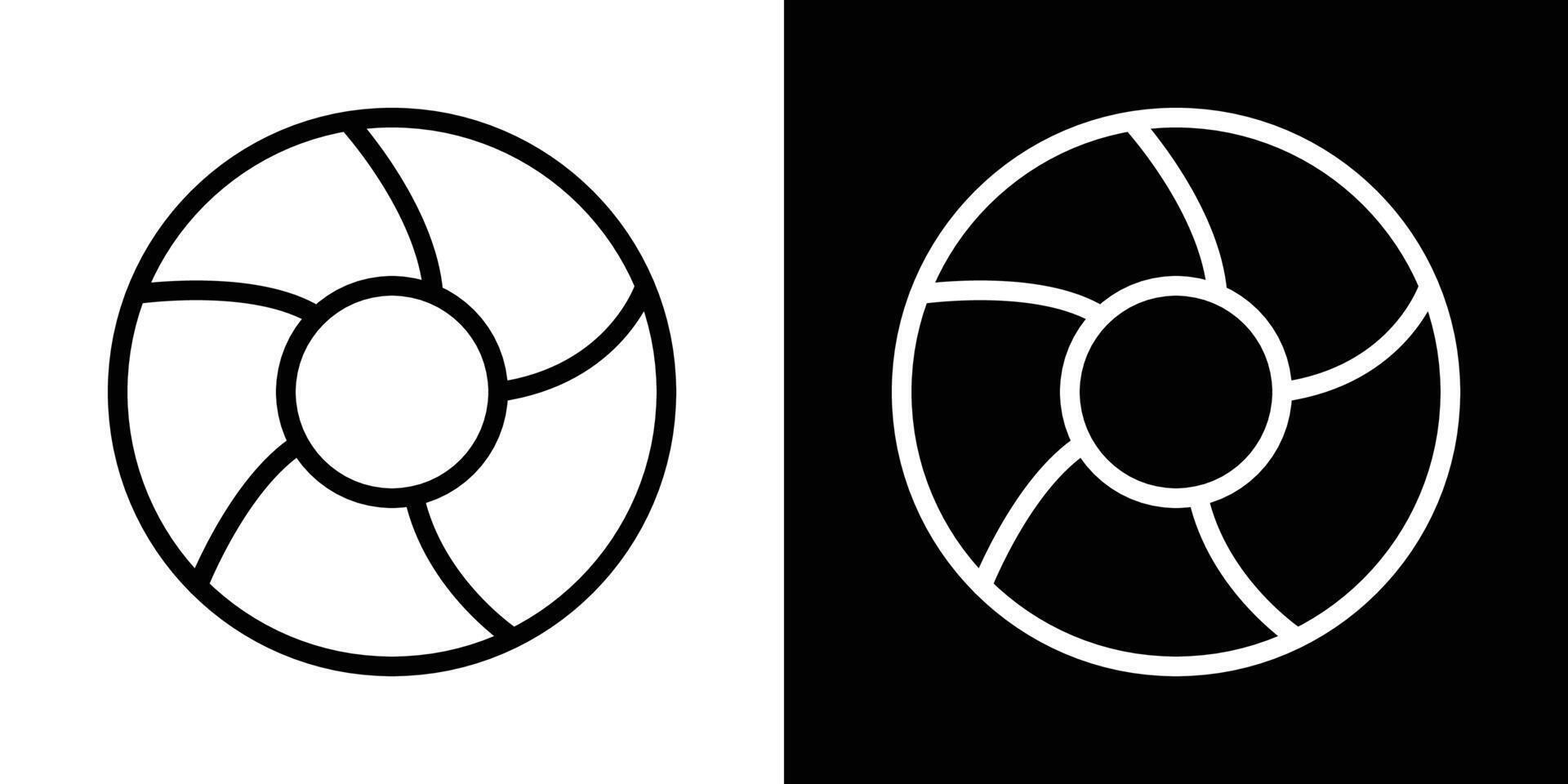 Camera shutter icons vectors set in stroke line style.. EPS10