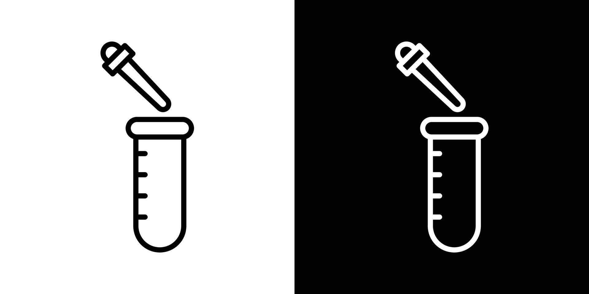 Chemical test icons vectors set in stroke line style.. EPS10