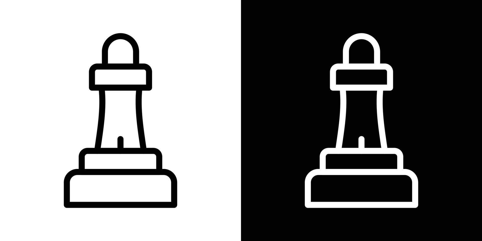 Chess pawn icons vectors set in stroke line style.. EPS10
