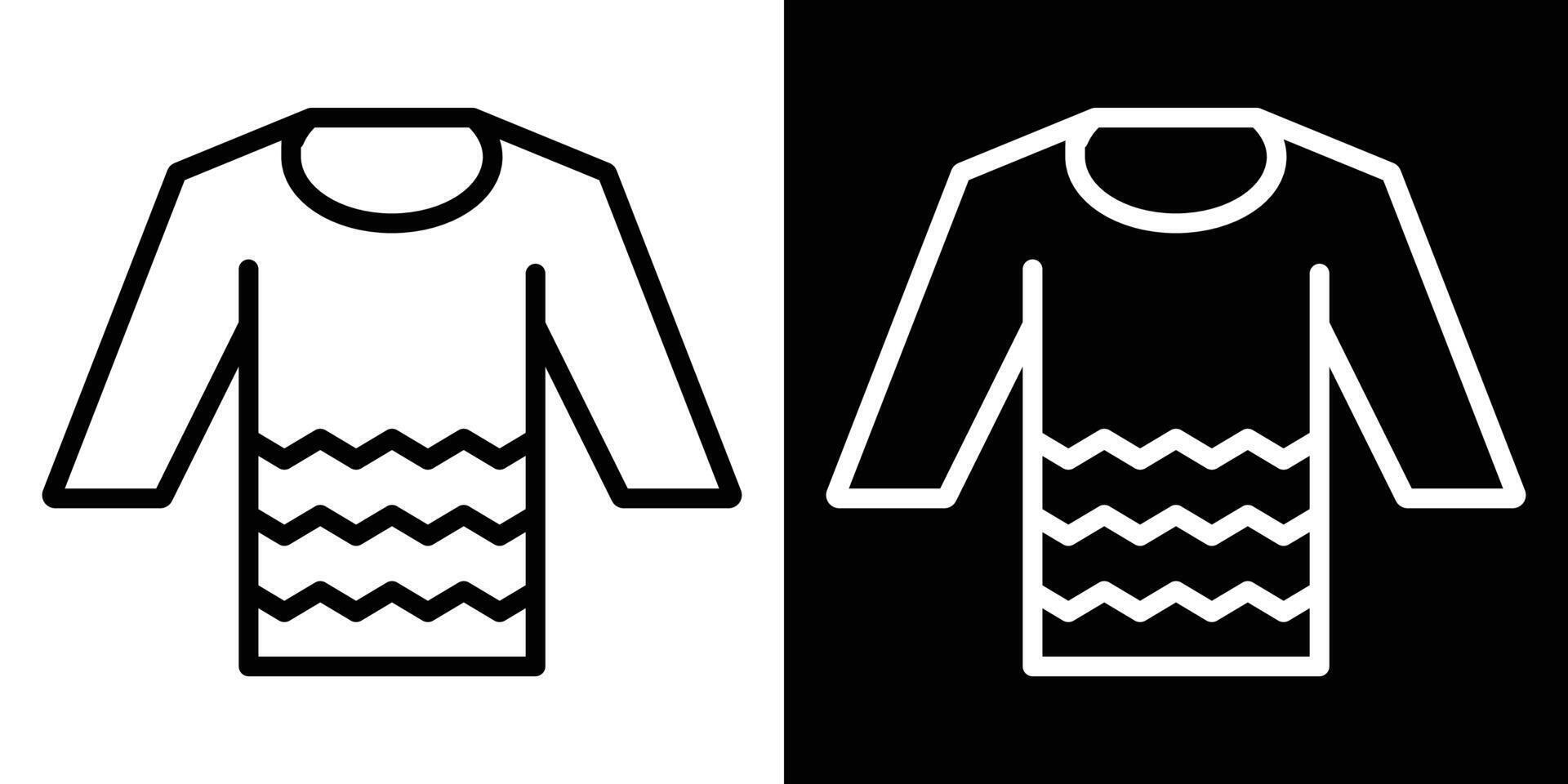 Female sweater icons vectors set in stroke line style.. EPS10
