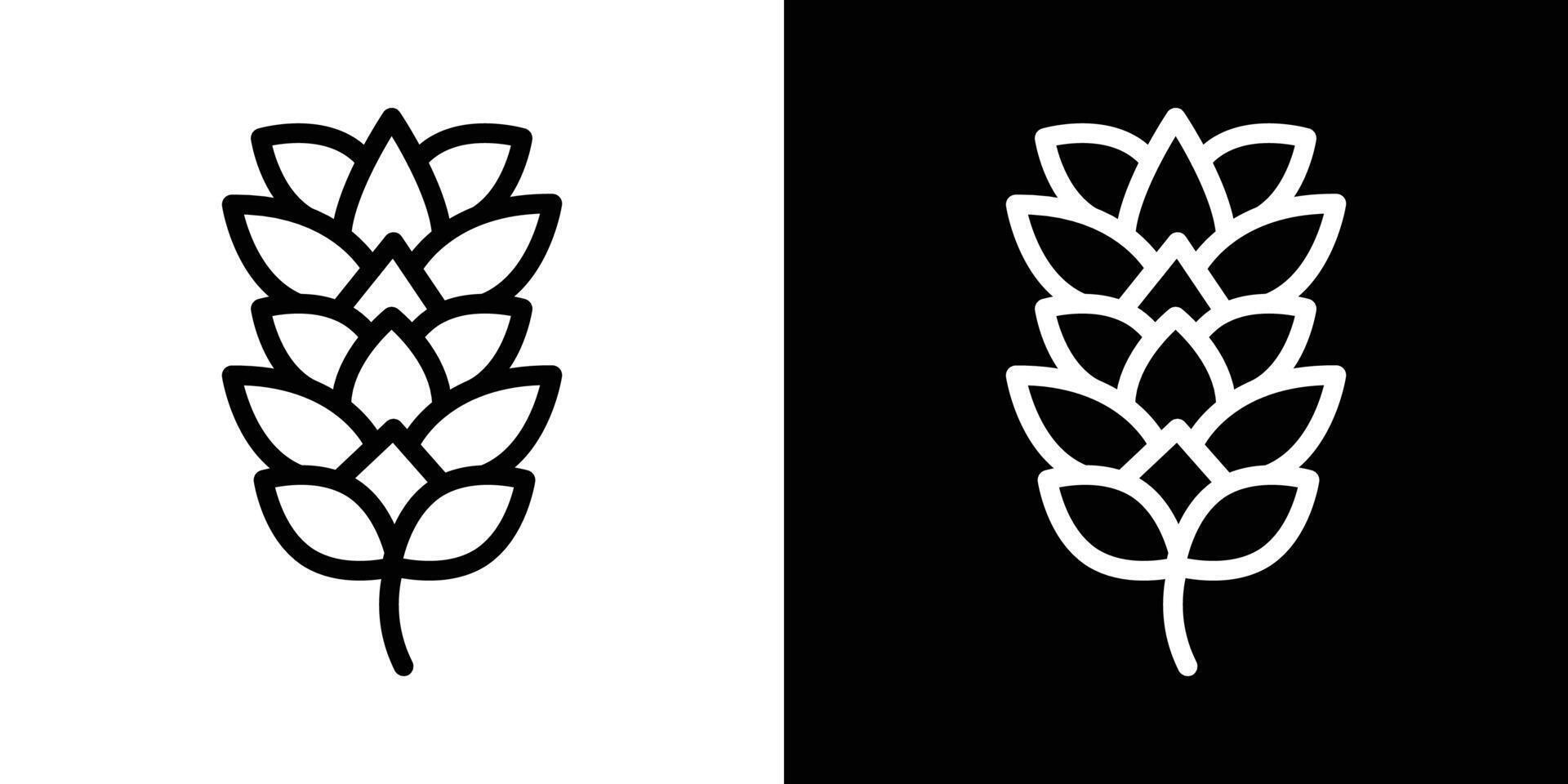 Fir cone icons vectors set in stroke line style.. EPS10