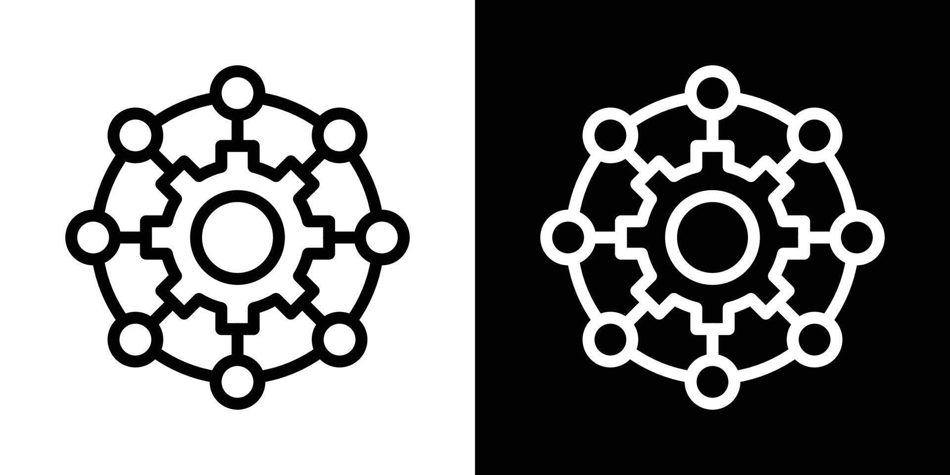 Frameworks icons vectors set in stroke line style.. EPS10