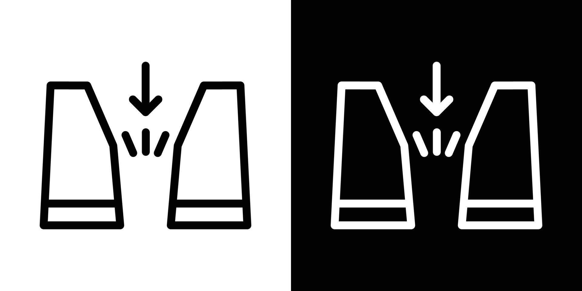 Gap icons vectors set in stroke line style.. EPS10