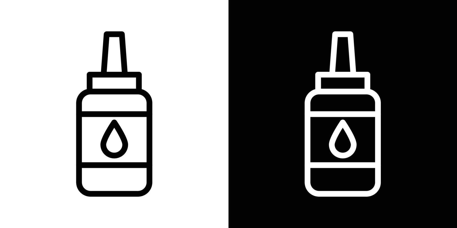 Glue bottle icons vectors set in stroke line style.. EPS10