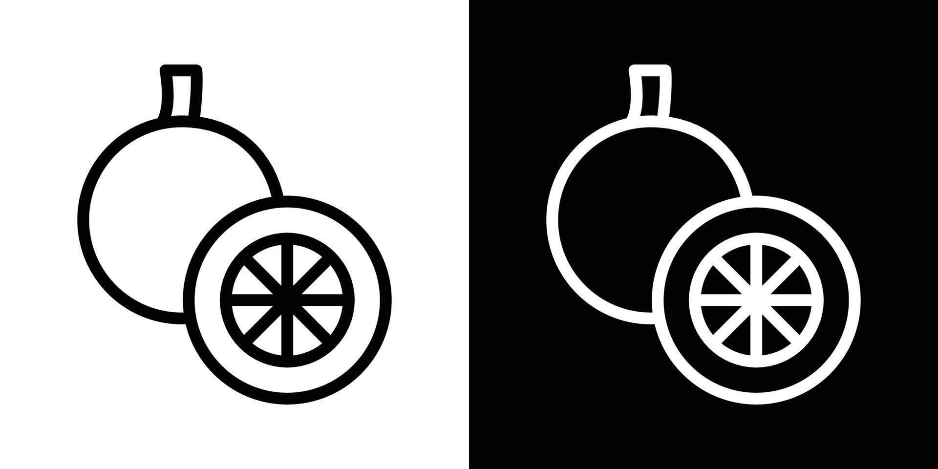 Grapefruit icons vectors set in stroke line style.. EPS10