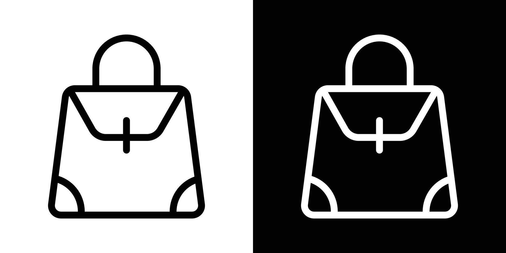 Handbag icons vectors set in stroke line style.. EPS10