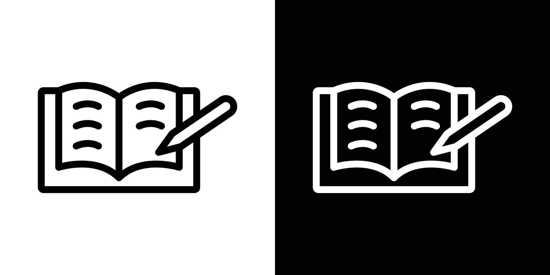 Homework icons vectors set in stroke line style.. EPS10