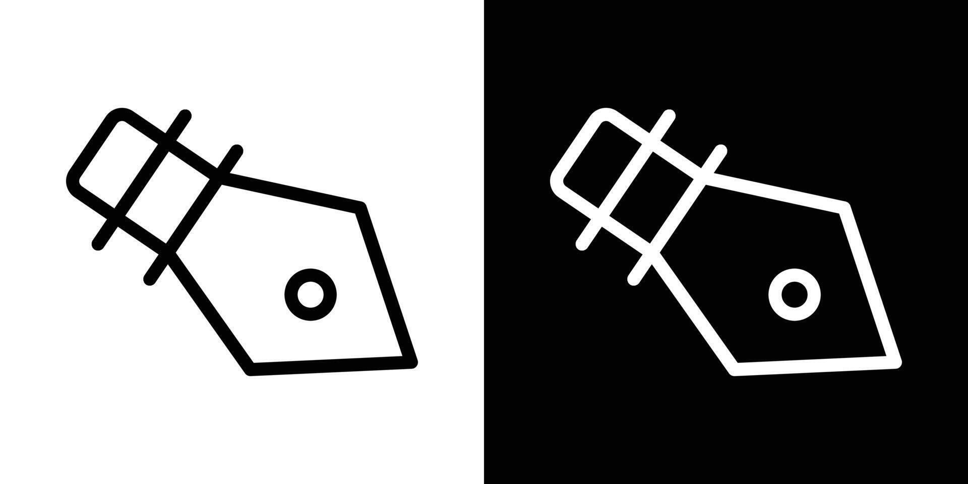 Ink pen icons vectors set in stroke line style.. EPS10