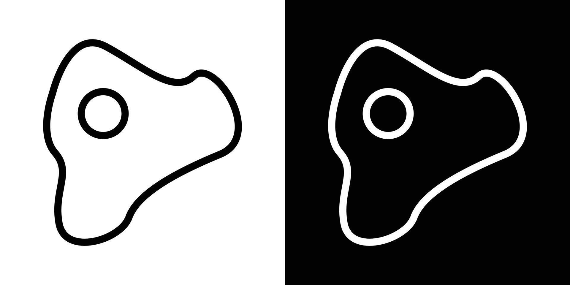 Omelet icons vectors set in stroke line style.. EPS10