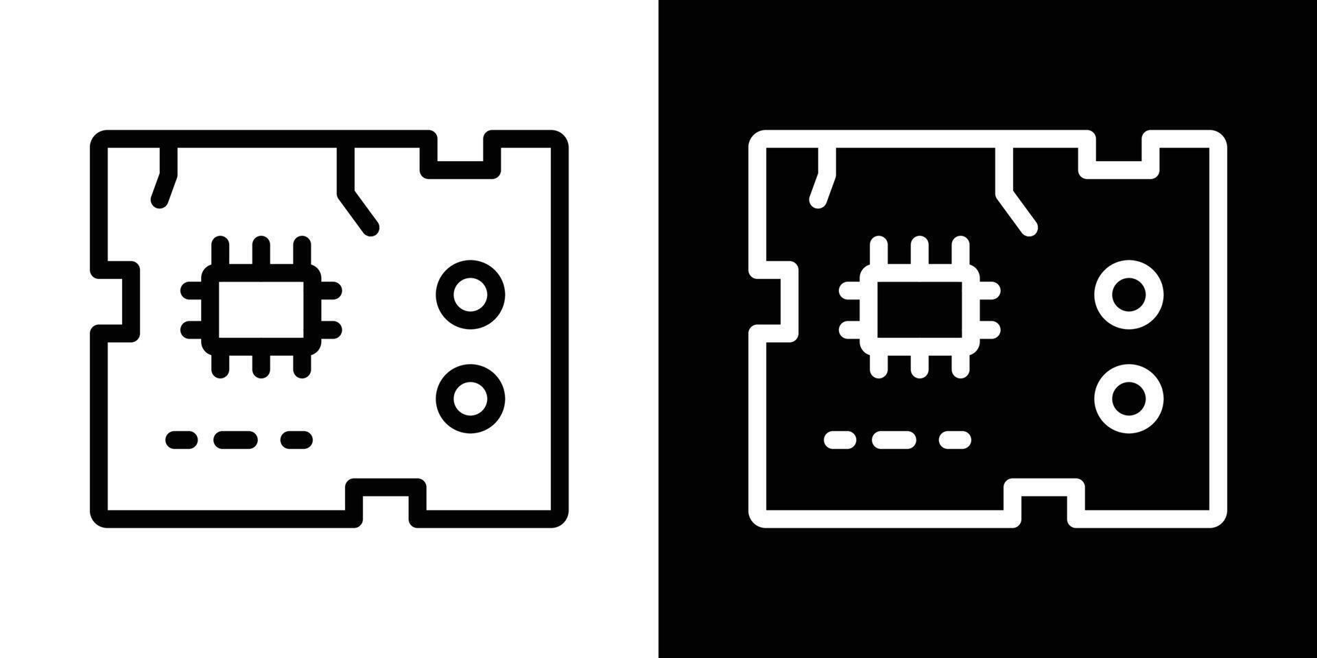 PCB icons vectors set in stroke line style.. EPS10