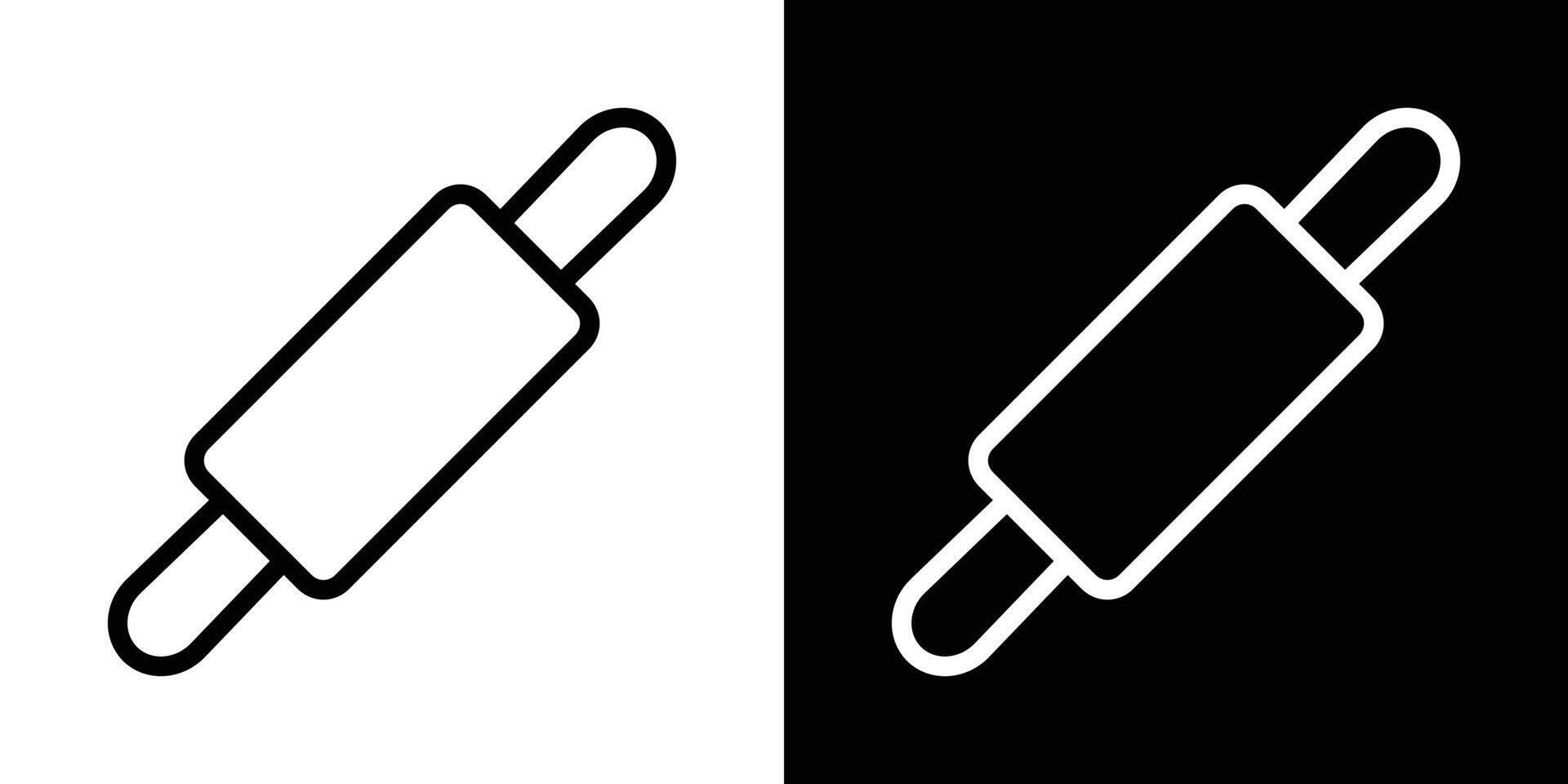 Rolling pin icons vectors set in stroke line style.. EPS10