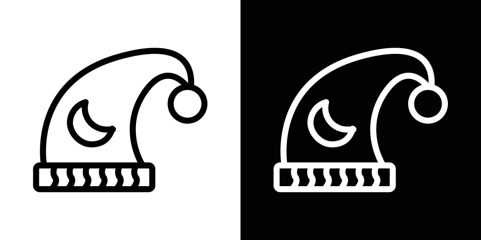 Sleeping hat icons vectors set in stroke line style.. EPS10
