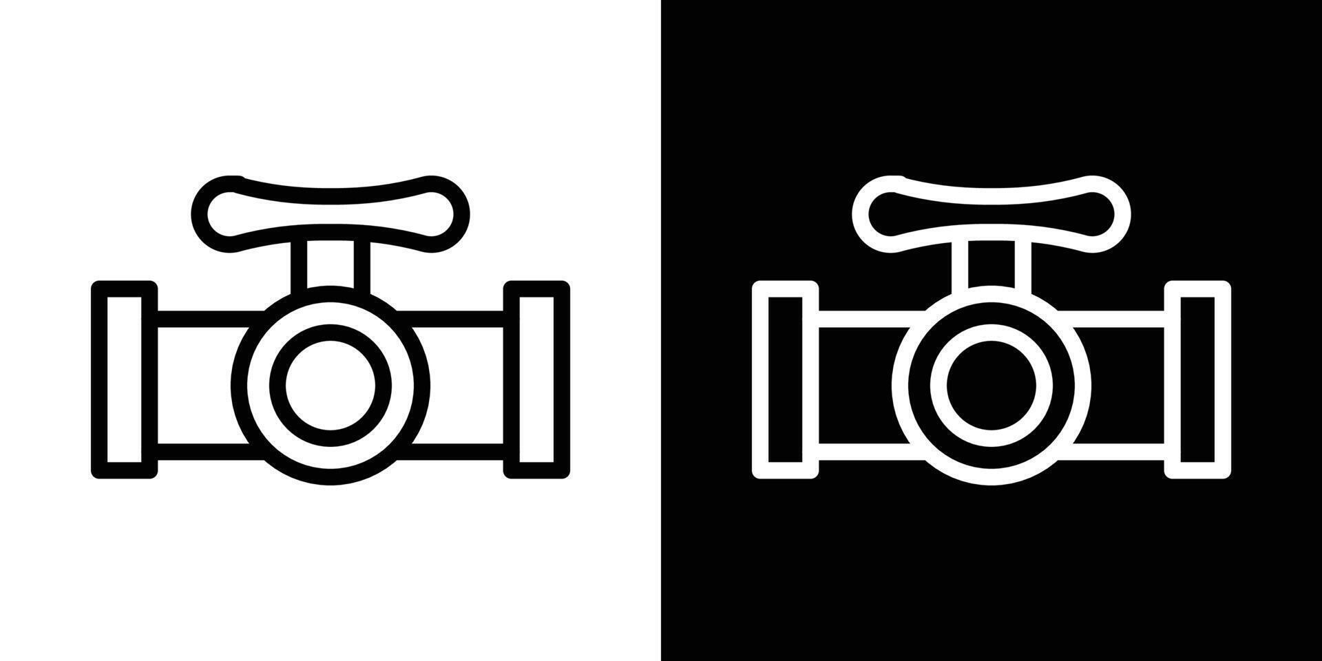 Valve icons vectors set in stroke line style.. EPS10