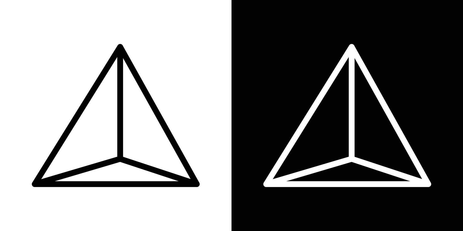 Prism icons vectors set in stroke line style.. EPS10