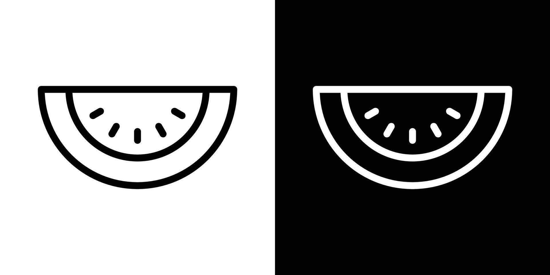 Watermelon icons vectors set in stroke line style.. EPS10