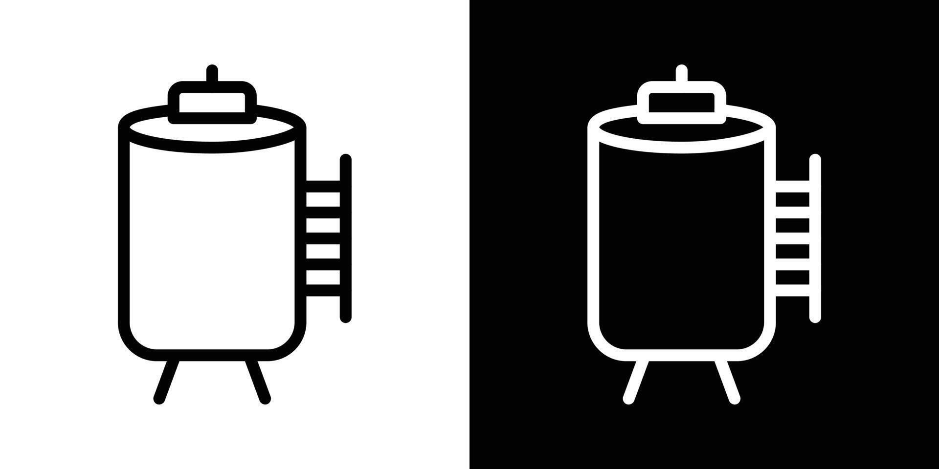 Water tank icons vectors set in stroke line style.. EPS10
