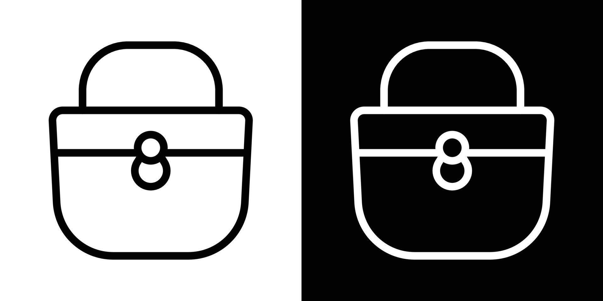 Woman purse icons vectors set in stroke line style.. EPS10