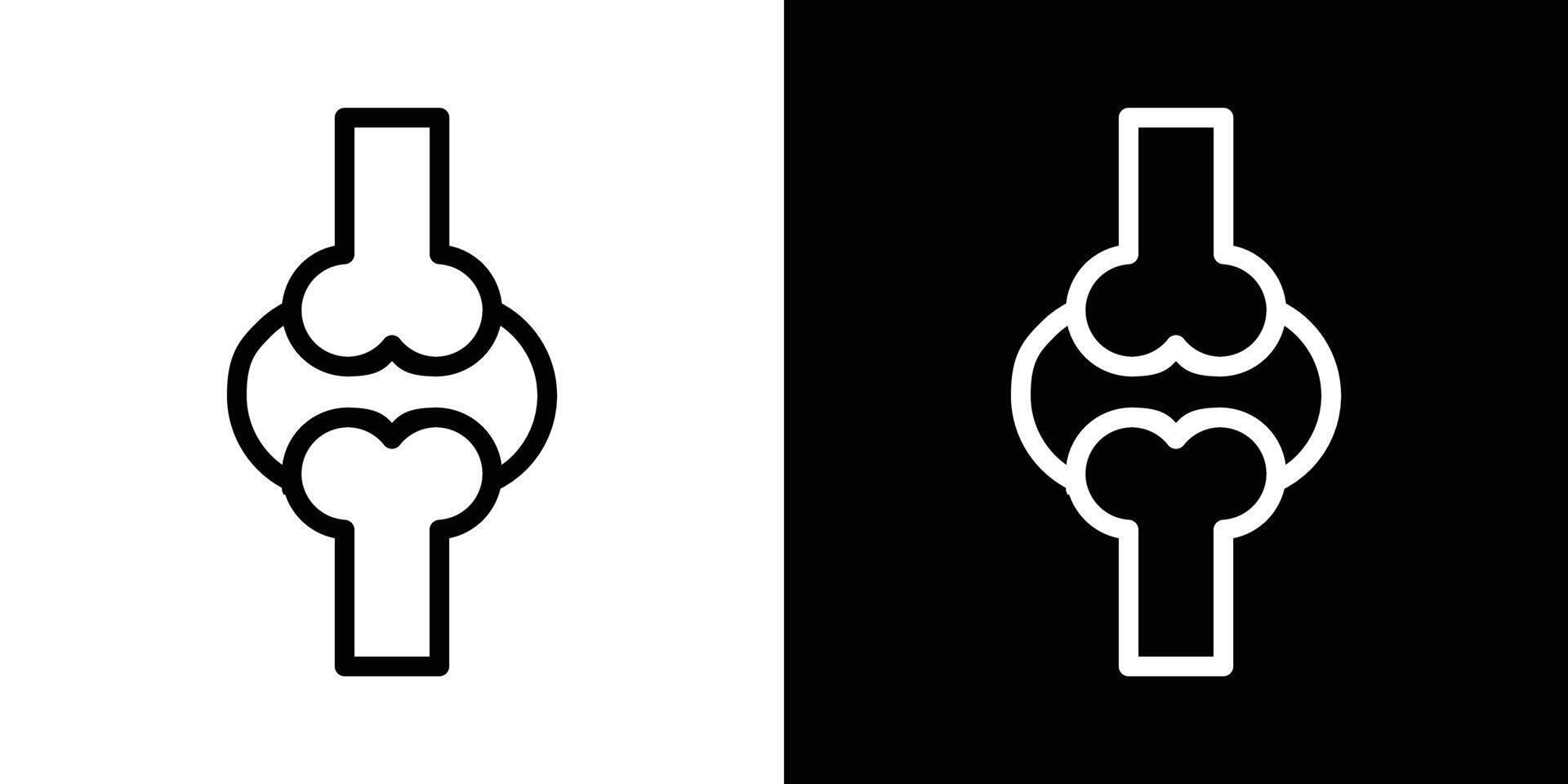 Osteoporosis icons vectors set in stroke line style.. EPS10