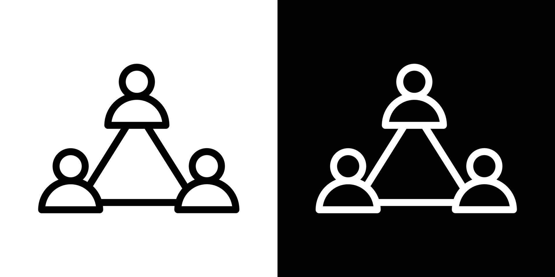 Teamwork icons vectors set in stroke line style.. EPS10
