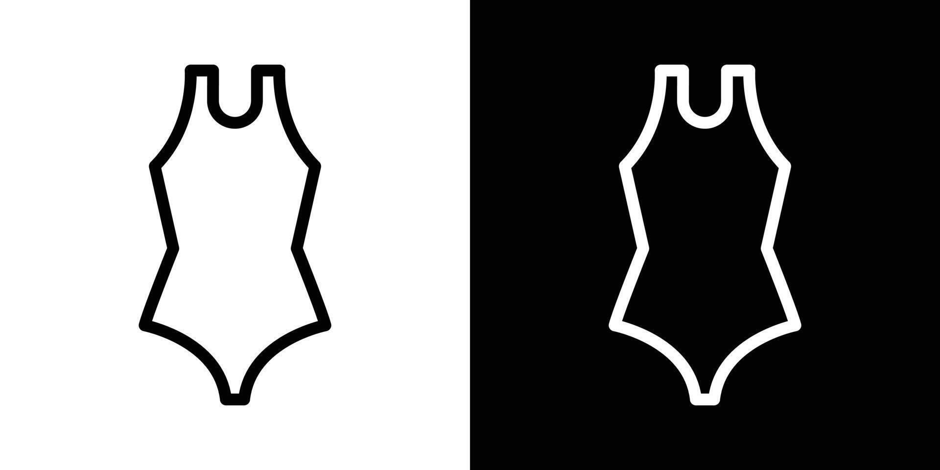 Swimsuit icons vectors set in stroke line style.. EPS10
