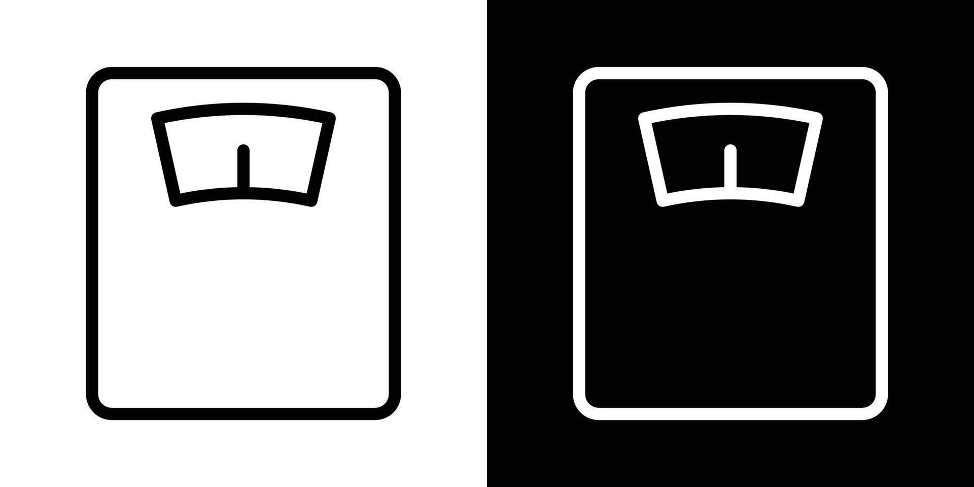 Weight scale icons vectors set in stroke line style.. EPS10