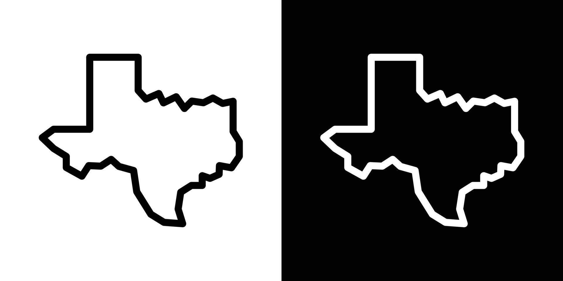Texas icons vectors set in stroke line style.. EPS10