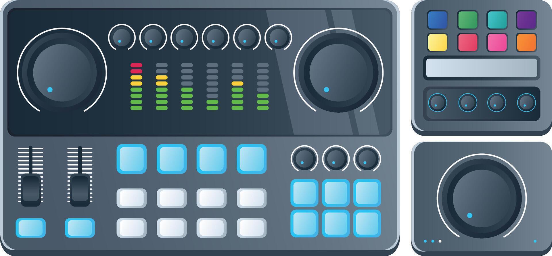 Live Streaming and Podcast Gears vector