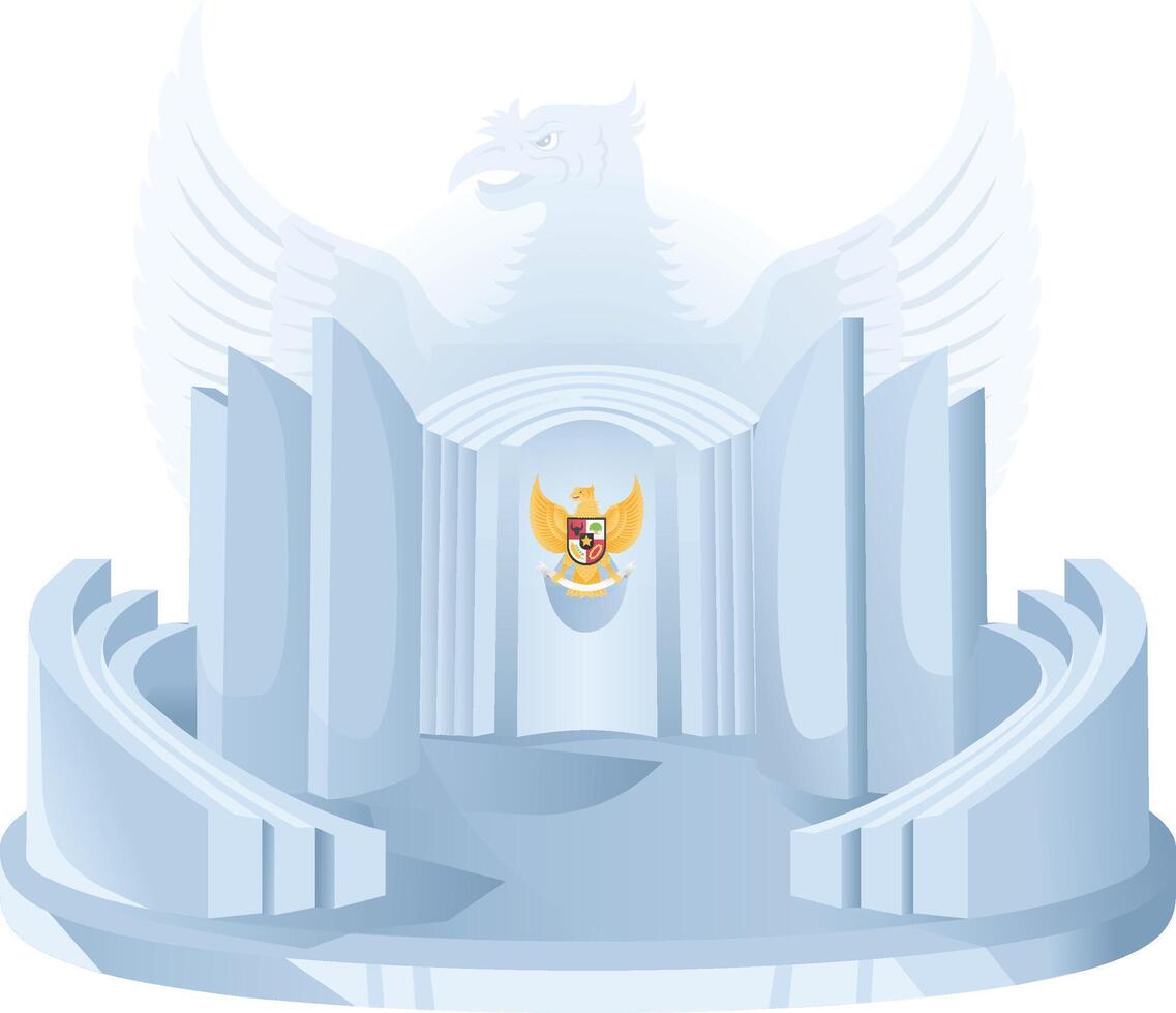 Indonesian Heroes Monument vector
