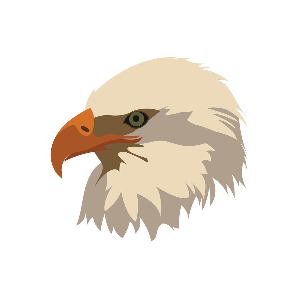 Hand drawn egal head illustration vector