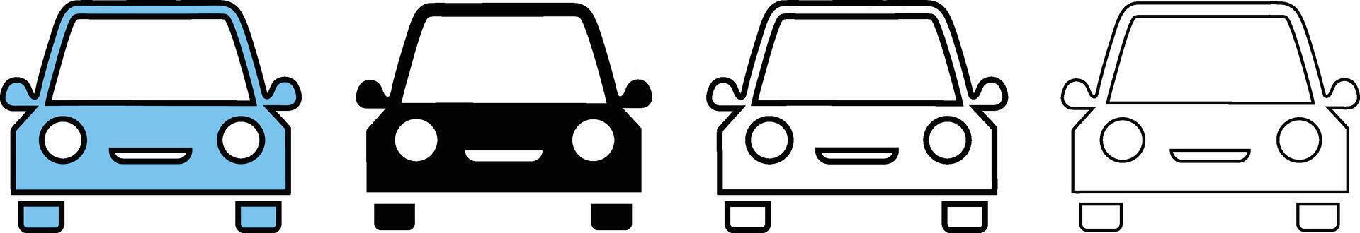 Car Icon for Transportation Design vector