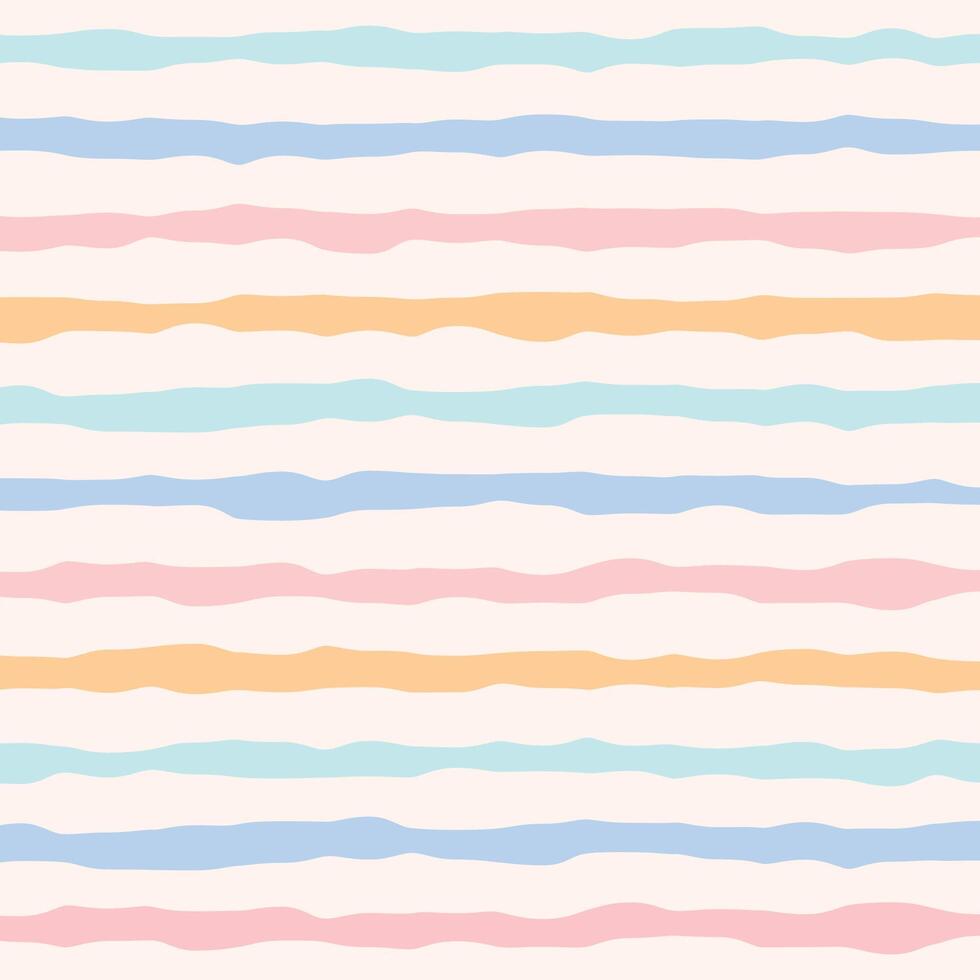 Colorful horizontal stripes pattern. abstract geometric striped background in bright colors, Lemon, pink, orange, Light Blue. vector