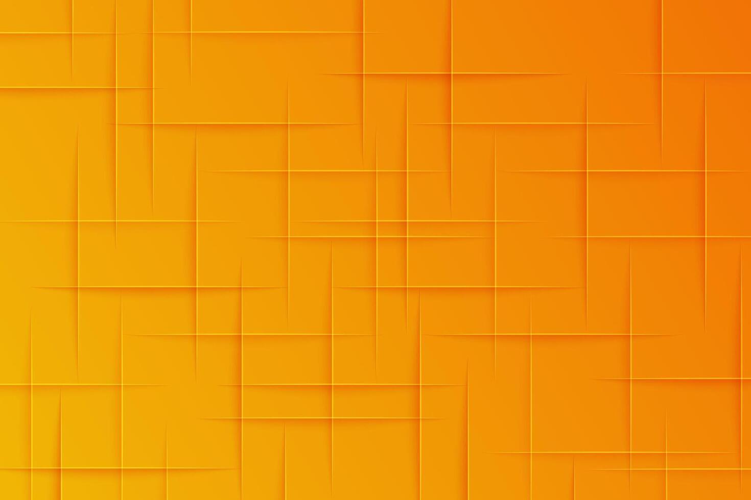 Bright and modern orange abstract background with smooth shadow lines. vector