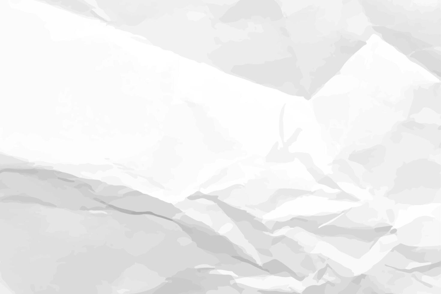 White clean crumpled paper background. Horizontal crumpled empty paper template for posters and banners. vector