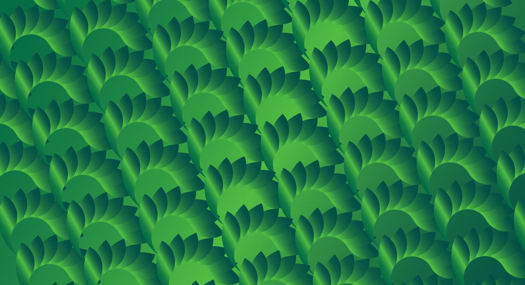 Seamless Green Leaf Pattern vector