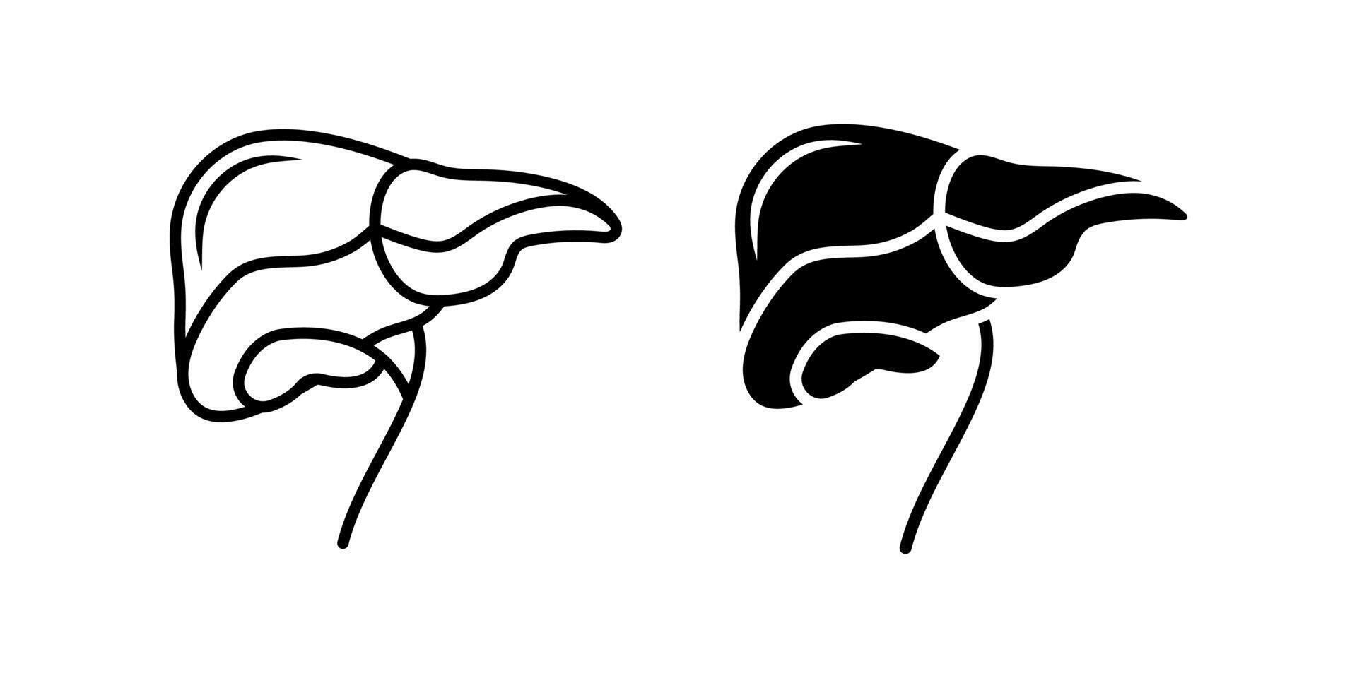 Liver icon. for mobile concept and web design. illustration vector