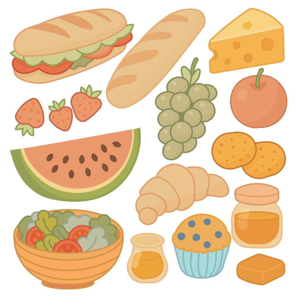 Lunch and Snack Illustration vector