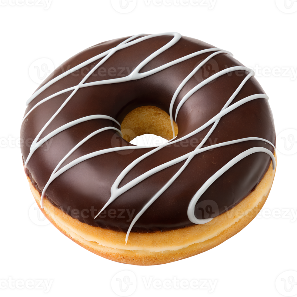 Donut isolated on White Background cutout png