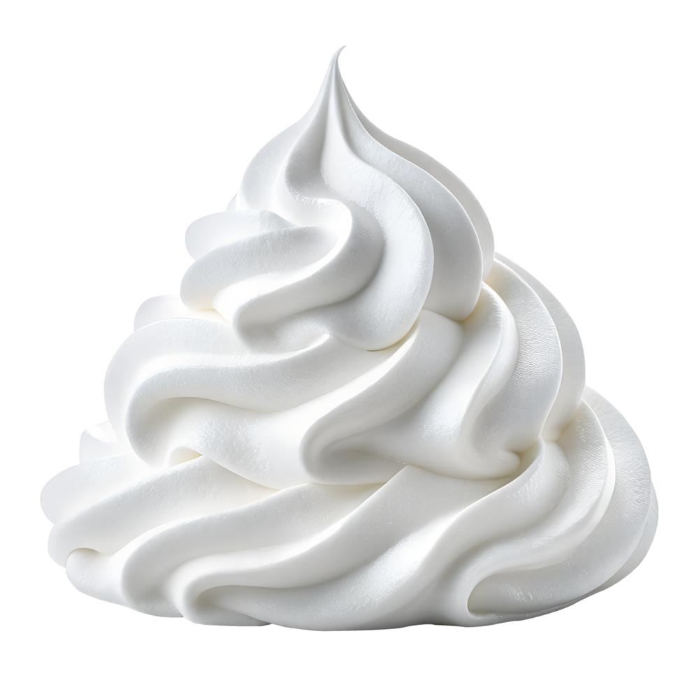 A Fluffy White Shaving foam Pile isolated on Transparent Background png