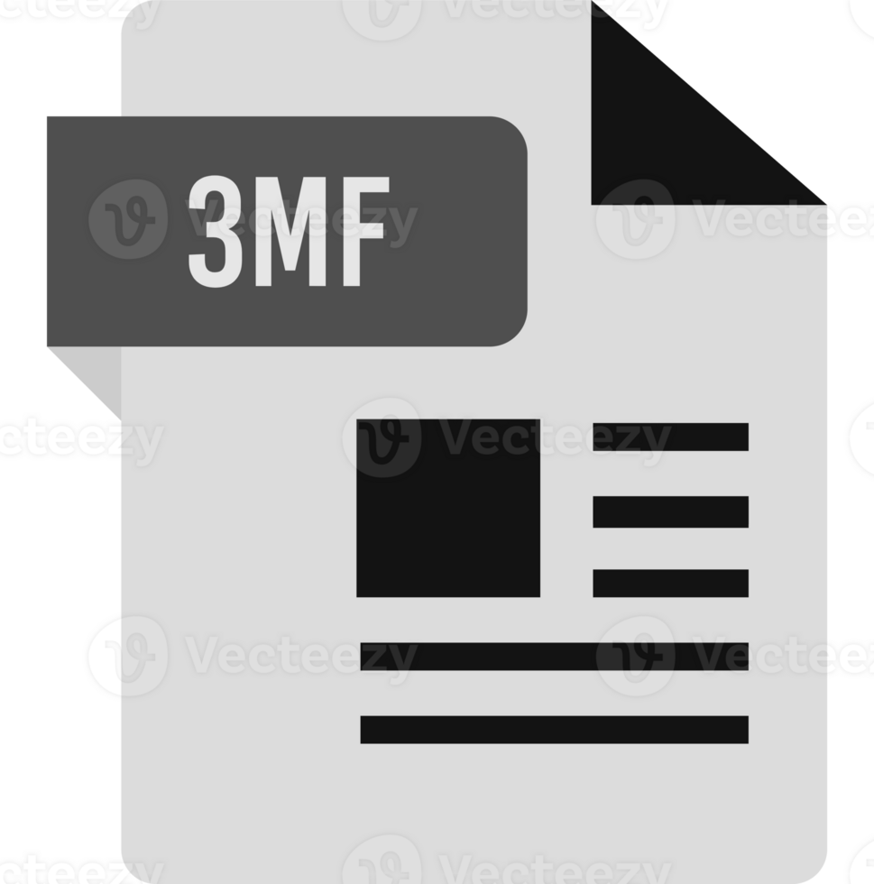 3mf Ip Icon Black And Grey With Symbol png