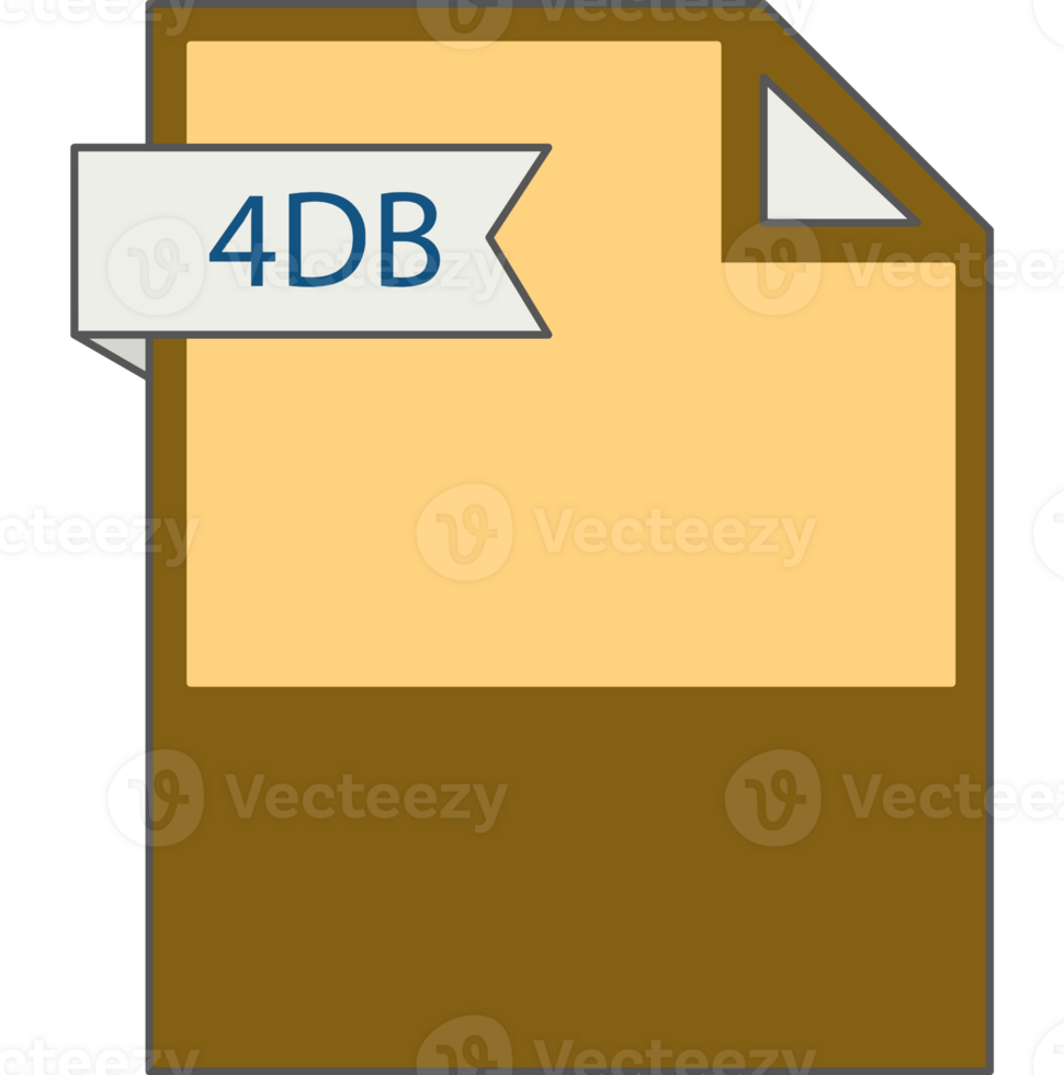 4db File Format Icon Minimal png