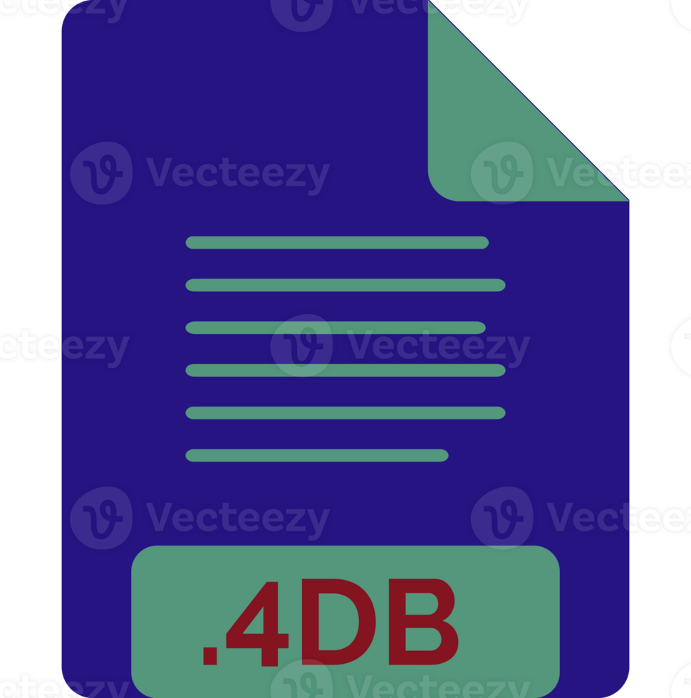 4db File Icon Minimal png