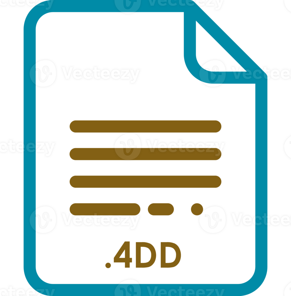 4DD doted and dashed icon inside transparent png