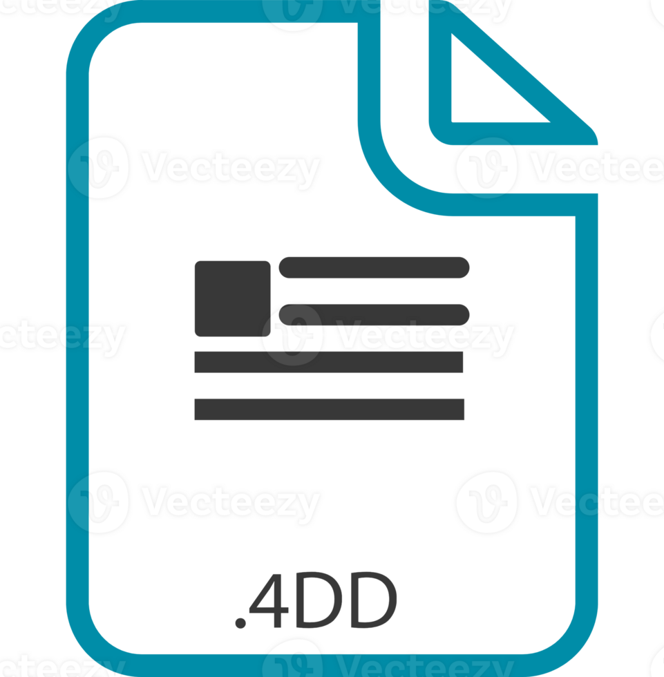 4DD File icon with symbol png