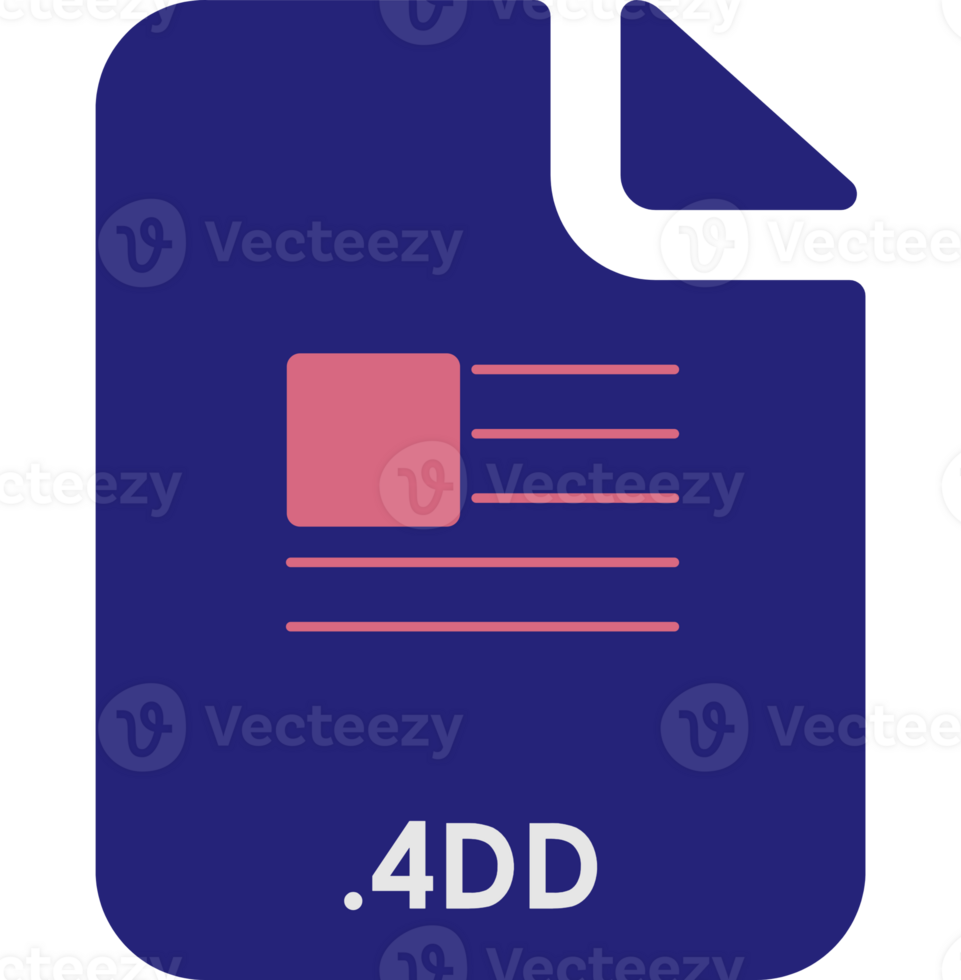 4DD Inside fill icon with minimal lined and rectangle png