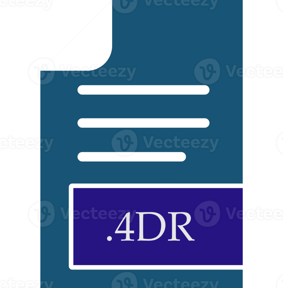 4dr File Format Icon Fill Inside png