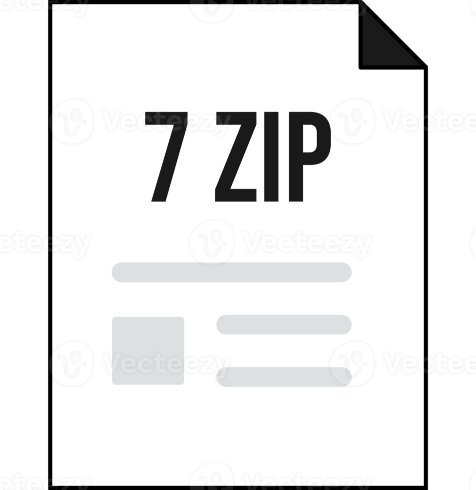 7zip Icon Black Color png