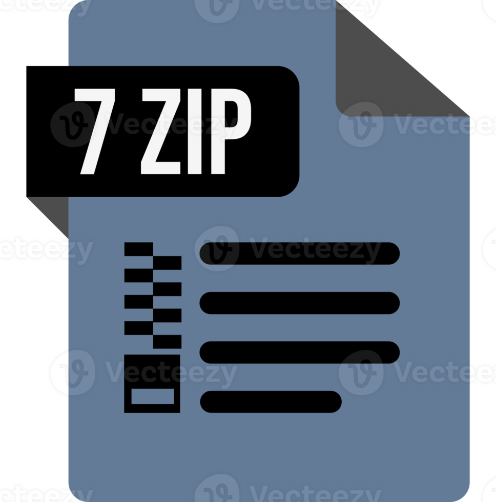 7zip Icon Blue And Grey Color png