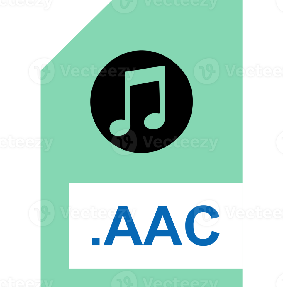 Aac File Extension Icon Green And Yellow Fill png