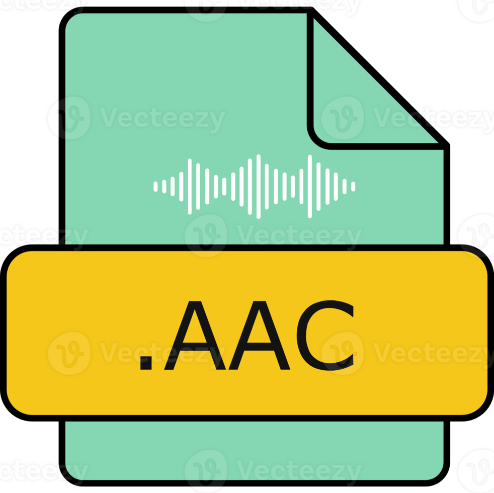 Aac File Extension Icon Black Fill png
